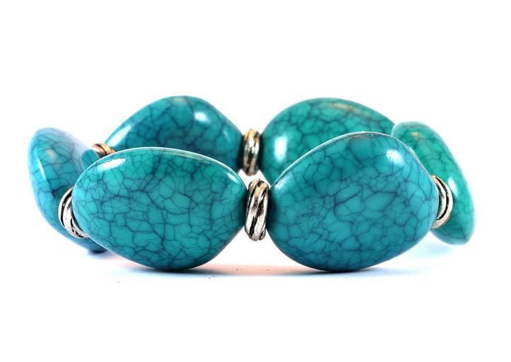 old used jewelry consigned to sell at a-1 auction Orlando, Florida turquoise bracelet with silver hardware